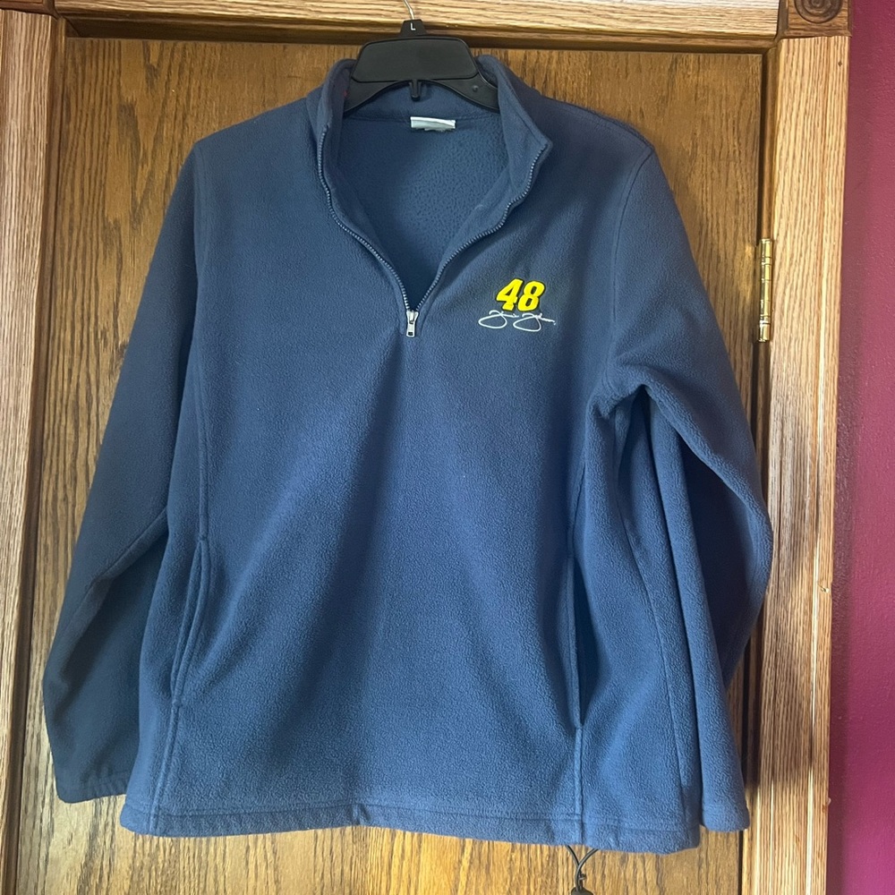 Navy Blue Half-Zip Sweater NASCAR